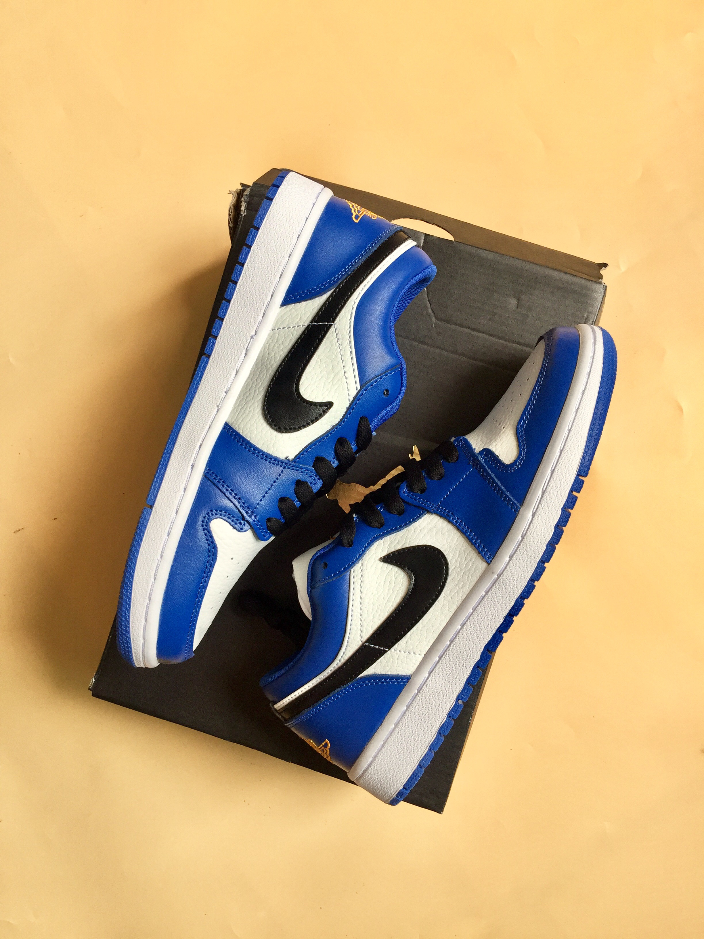 New Air Jordan 1 Low Game Royal Blue White Shoes - Click Image to Close
